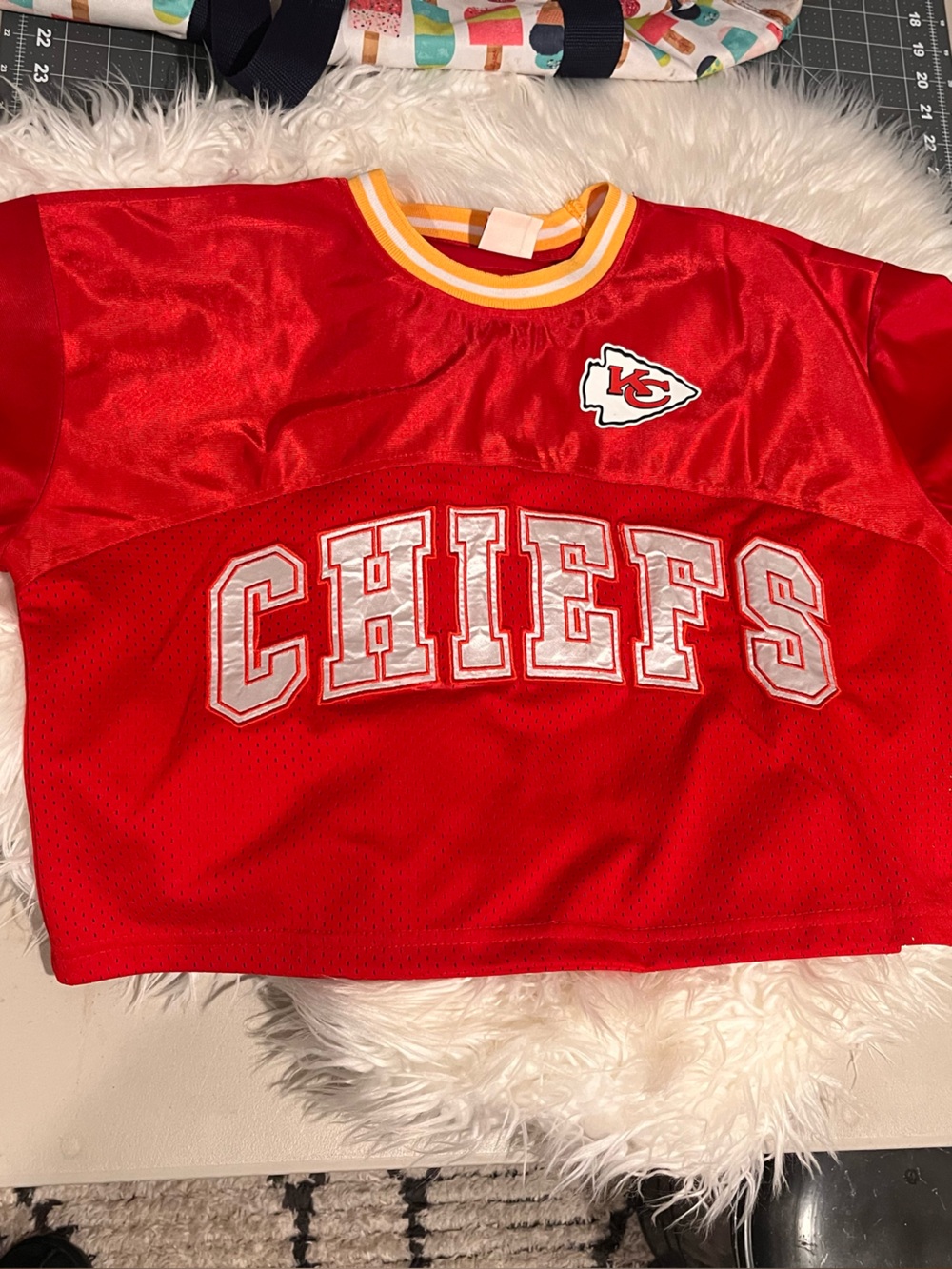 Kansas City Chiefs Red Crop Top